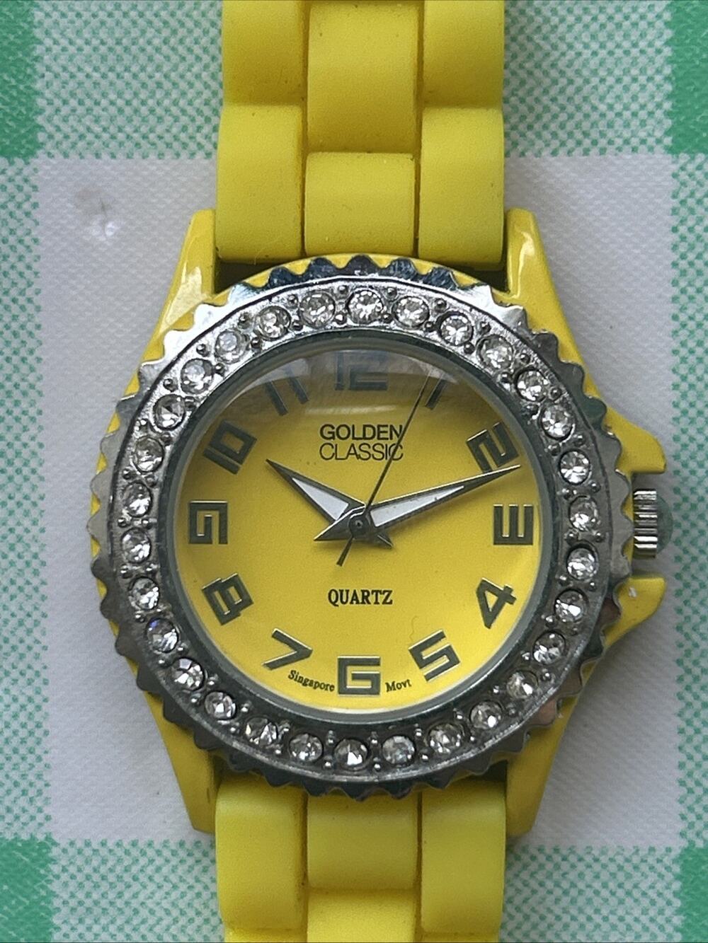 Golden Classic Yellow Dial And Band Women’s Quartz Watch